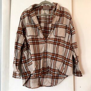 Universal Thread | Size L | Burnt Orange Flannel